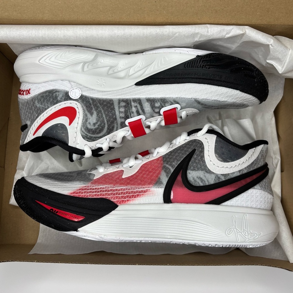 ‼️SOLD‼️Kyrie 8 White University Red - Picture 8 of 8